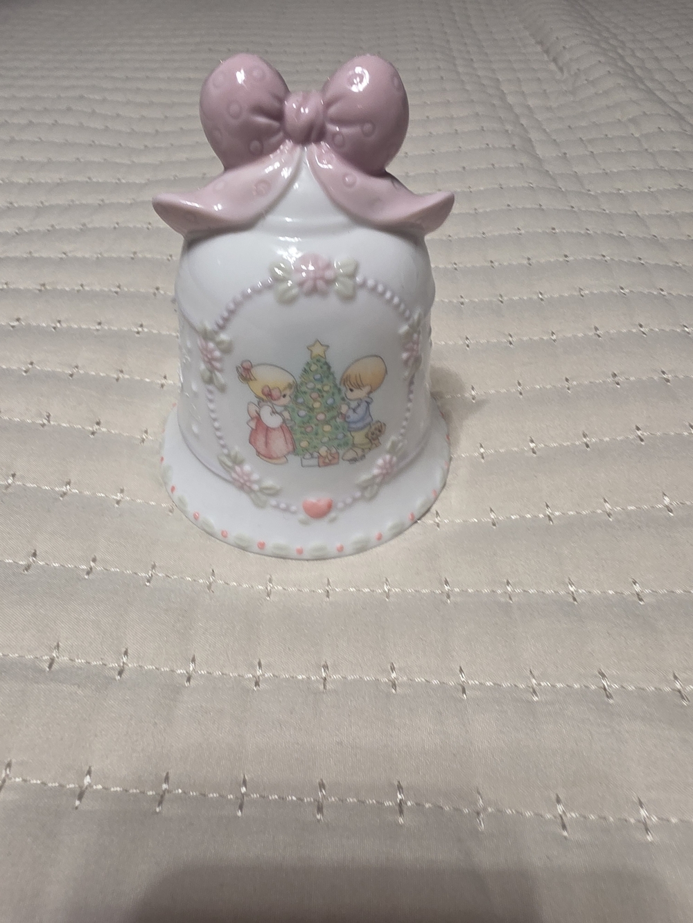 Precious Moments White Porcelain Plate with Logo